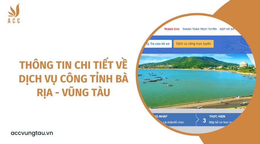 Thông tin chi tiết về dịch vụ công tỉnh Bà Rịa - Vũng Tàu