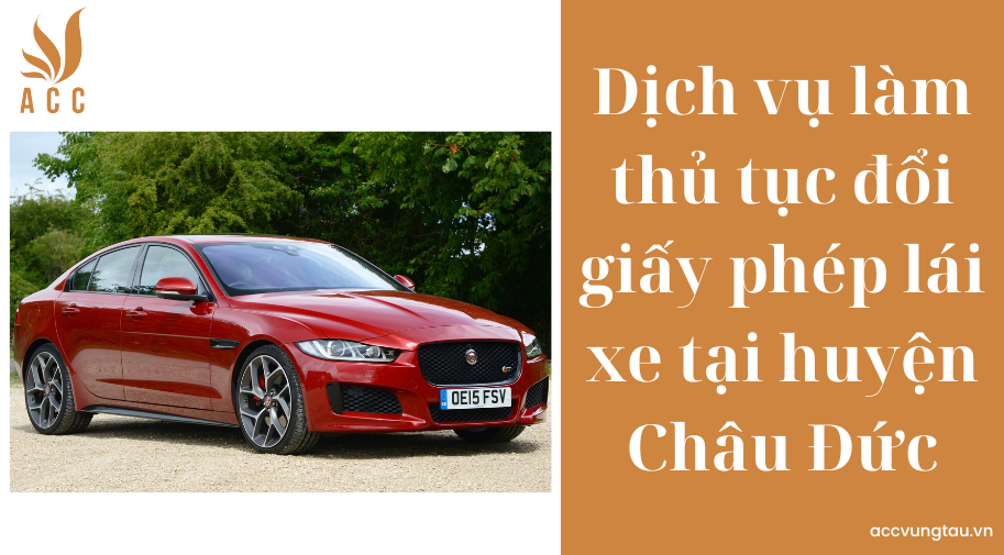 Dịch vụ làm thủ tục đổi giấy phép lái xe tại huyện Châu Đức