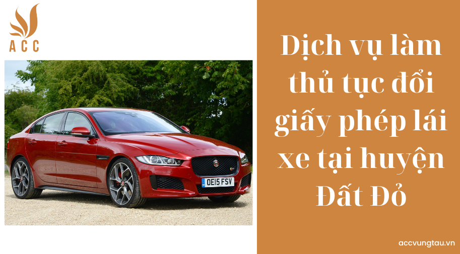 Dịch vụ làm thủ tục đổi giấy phép lái xe tại huyện Đất Đỏ