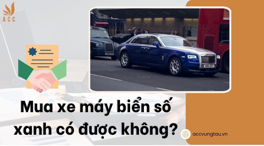 Mua xe máy biển số xanh có được không