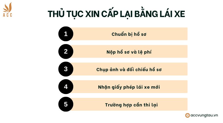 Thủ tục xin cấp lại bằng lái xe