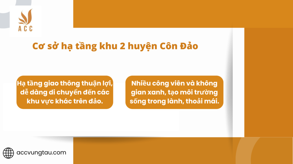 Cơ sở hạ tầng khu 2 huyện Côn Đảo Bà Rịa Vũng Tàu