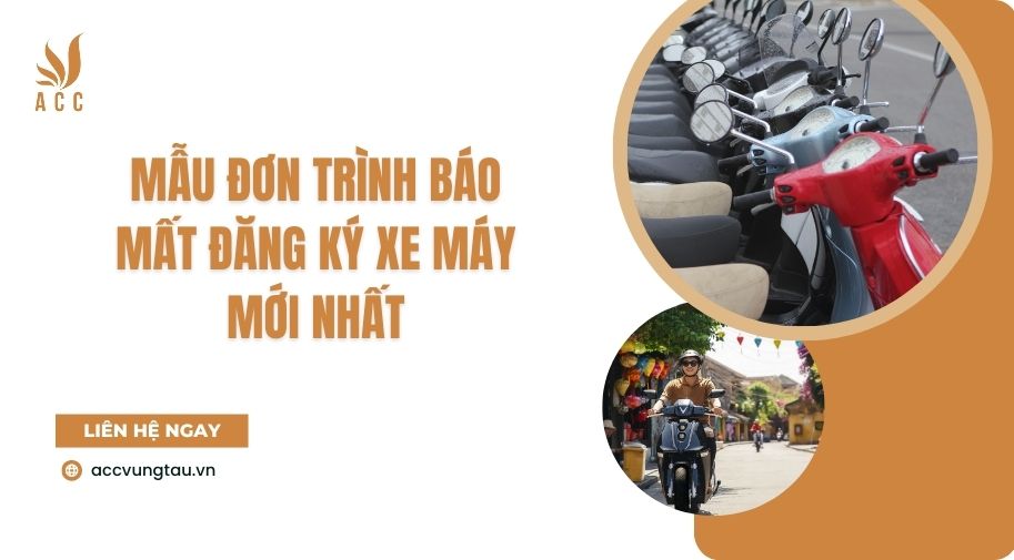 Mẫu đơn trình báo mất đăng ký xe máy mới nhất