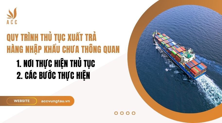 Quy trình thủ tục xuất trả hàng nhập khẩu chưa thông quan