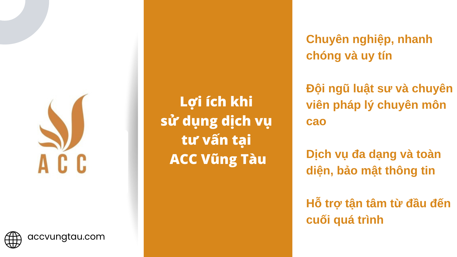 Lợi ích khi sử dụng dịch vụ tư vấn tại ACC Vũng Tàu
