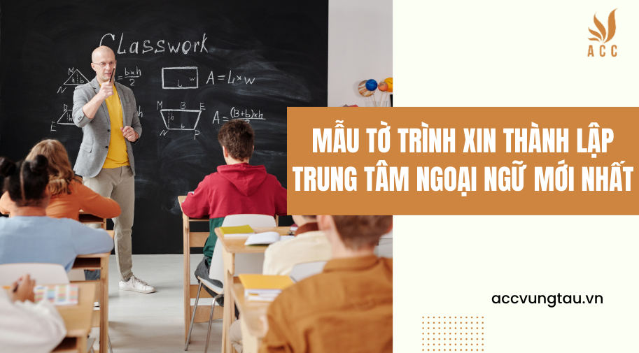 tờ trình xin thành lập trung tâm ngoại ngữ