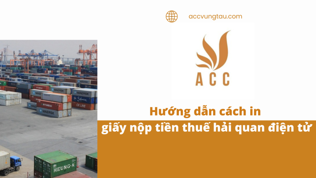 Hướng dẫn cách in giấy nộp tiền thuế hải quan điện tử