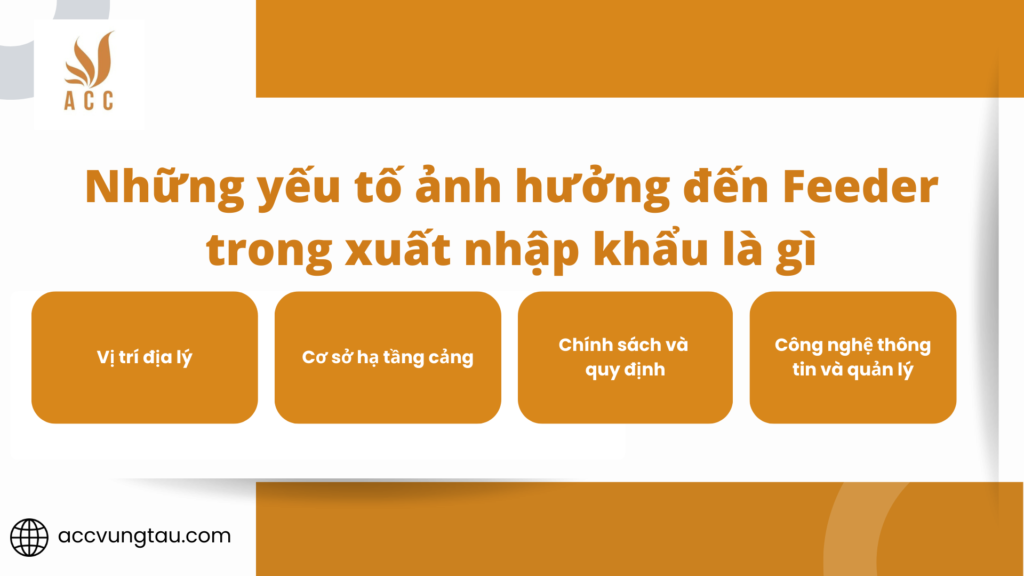Những yếu tố ảnh hưởng đến Feeder trong xuất nhập khẩu là gì