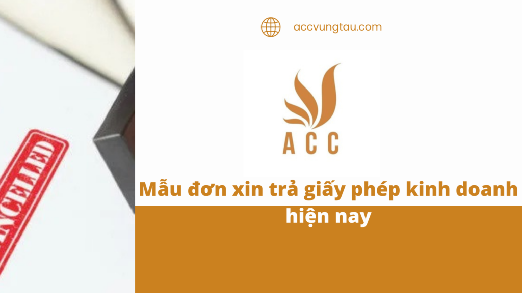 Mẫu đơn xin trả giấy phép kinh doanh hiện nay