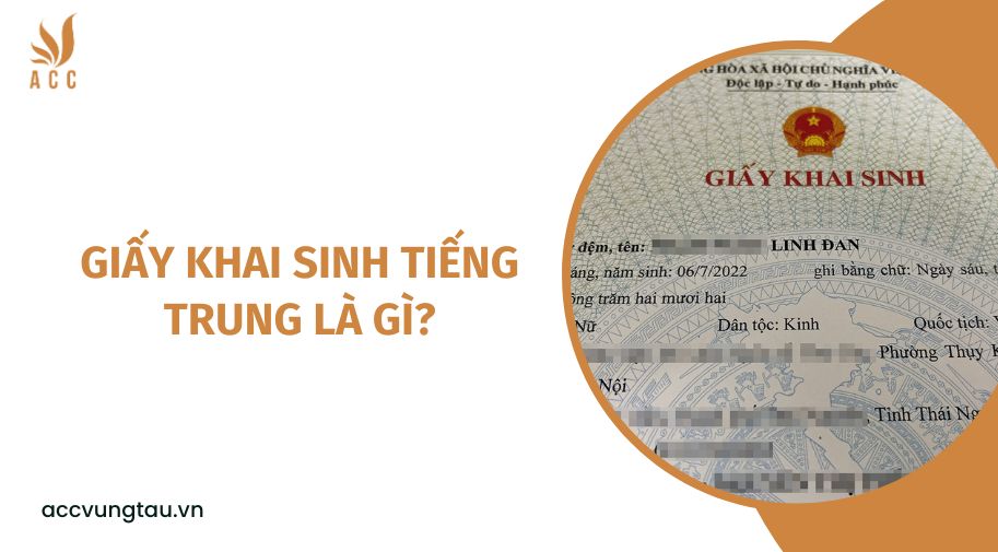 Giấy khai sinh tiếng Trung là gì?
