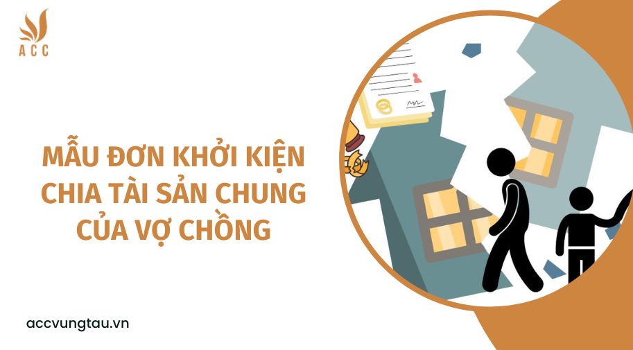 Mẫu đơn khởi kiện chia tài sản chung của vợ chồng