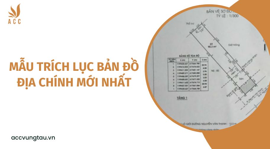 Mẫu trích lục bản đồ địa chính mới nhất