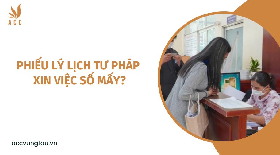 Phiếu lý lịch tư pháp xin việc số mấy?