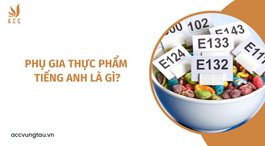 Phụ gia thực phẩm tiếng Anh là gì?