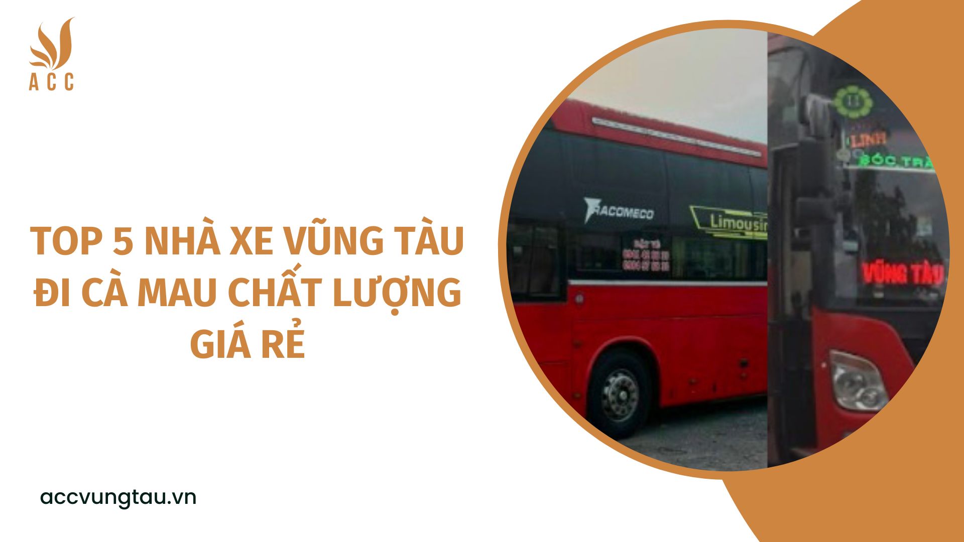 Top 5 nhà xe Vũng Tàu đi Cà Mau chất lượng giá rẻ