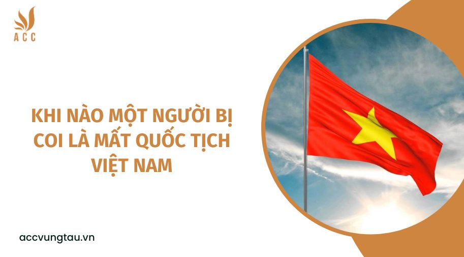 Khi nào một người bị coi là mất quốc tịch Việt Nam