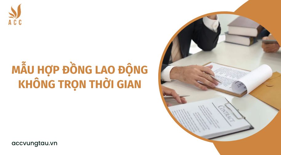 Mẫu hợp đông lao động không trọn thời gian