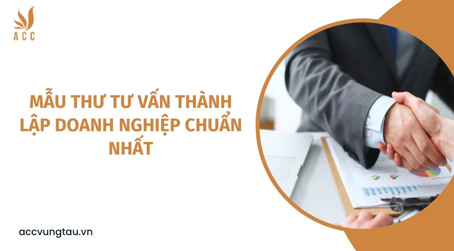 Mẫu thư tư vấn thành lập doanh nghiệp chuẩn nhất