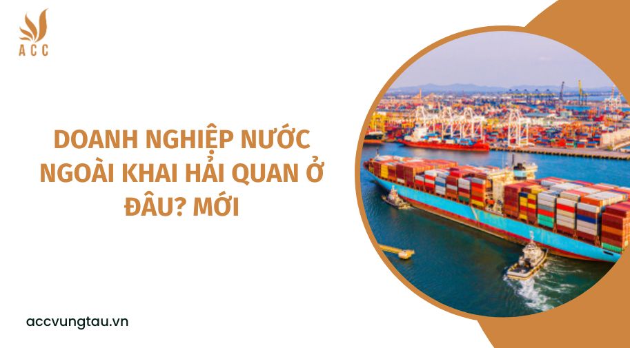 Doanh nghiệp nước ngoài khai hải quan ở đâu? mới