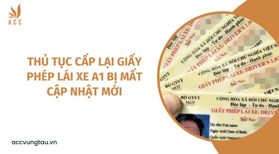 Thủ tục cấp lại giấy phép lái xe A1 bị mất cập nhật mới