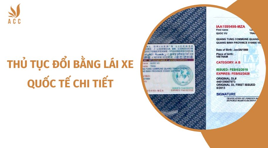 Thủ tục đổi bằng lái xe quốc tế chi tiết