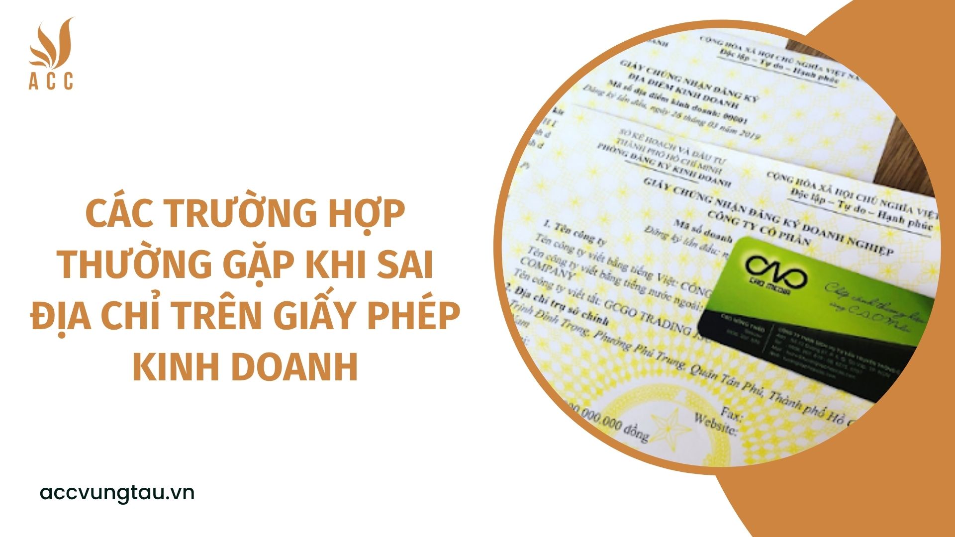 Các trường hợp thường gặp khi sai địa chỉ trên giấy phép kinh doanh