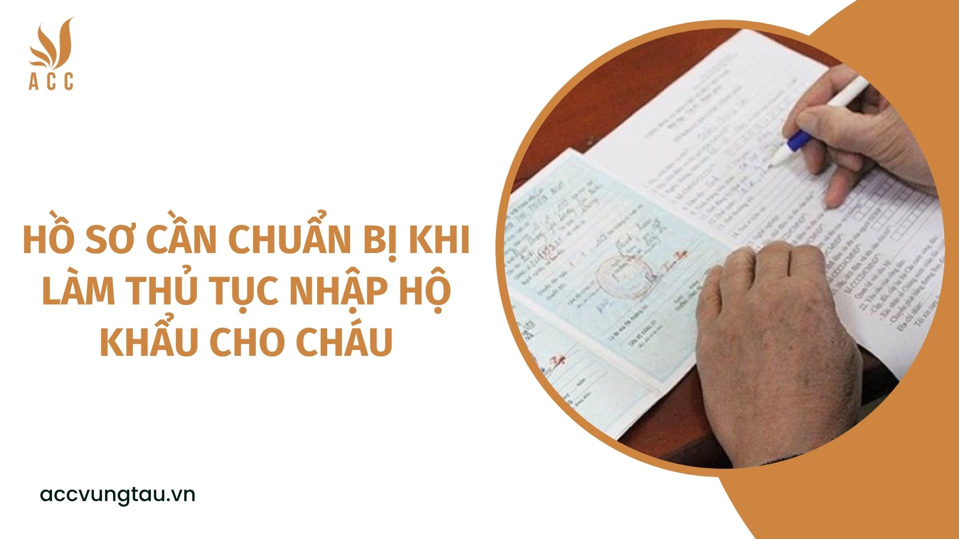 Hồ sơ cần chuẩn bị khi làm thủ tục nhập hộ khẩu cho cháu