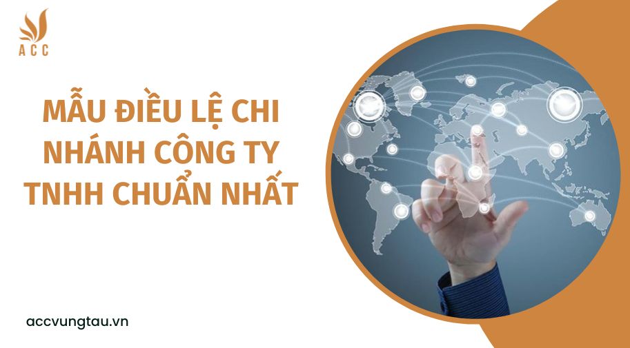 Mẫu điều lệ chi nhánh công ty TNHH chuẩn nhất