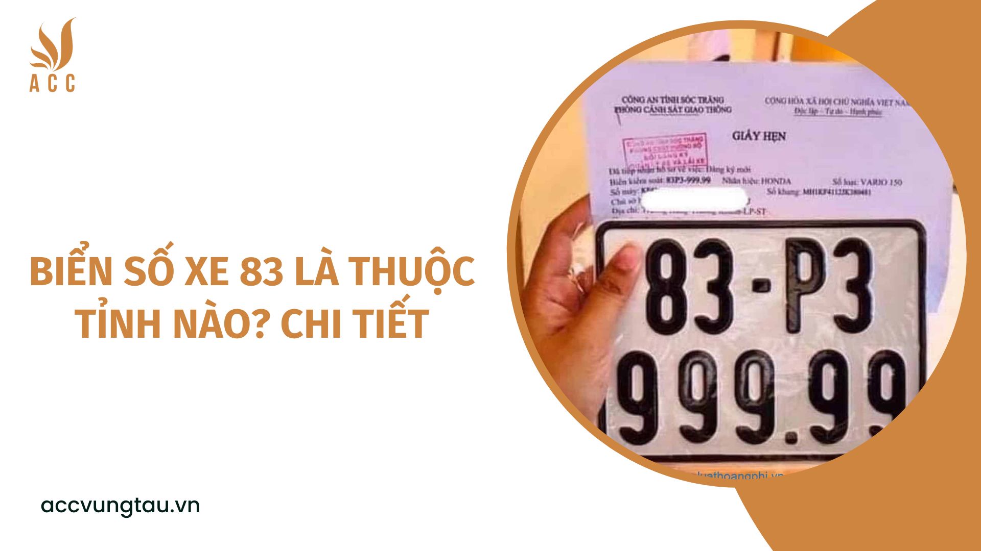 Biển số xe 83 là thuộc tỉnh nào? Chi tiết